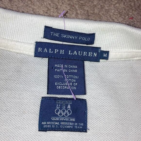 Ralph Lauren Size Medium 2010Vancouver Olympic Games Embroidered Short Sleeve - Picture 4 of 5